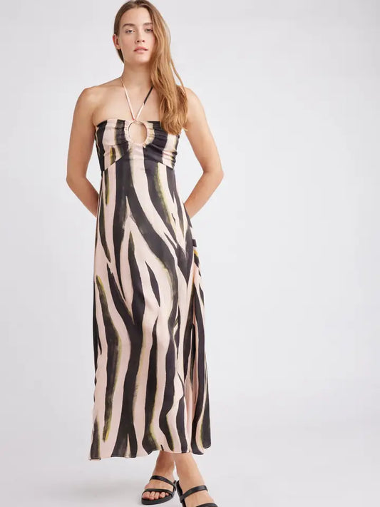 “U” Ring Halter Dress