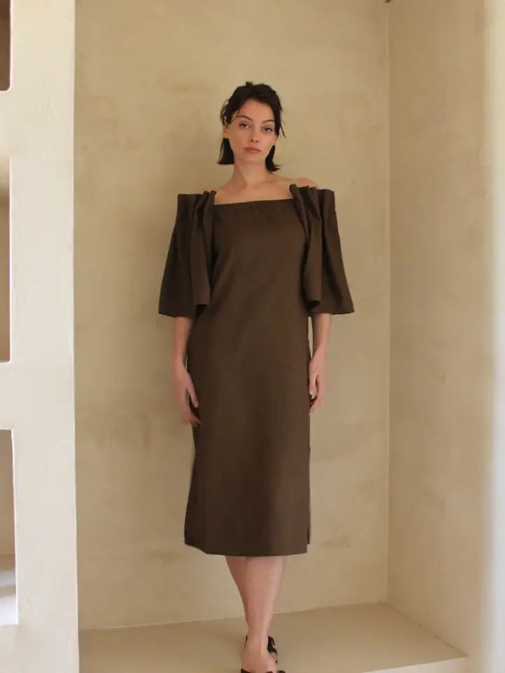 Silk Canvas Dress